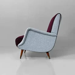 Pamono Mid-Century Modern Italian Mod. 802 Lounge Chairs by Carlo De Carli for Cassina, 1950s, Set of 2 Hot