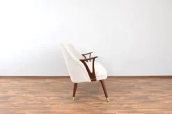 Pamono Mid-Century Modern Norwegian Teak and Boucle Sofa, 1960s Hot