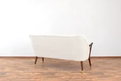 Pamono Mid-Century Modern Norwegian Teak and Boucle Sofa, 1960s Hot