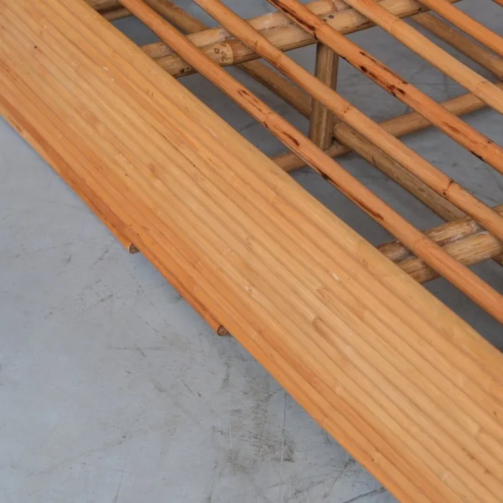 Pamono Mid-Century Modern Rattan Daybed, 1950s Hot