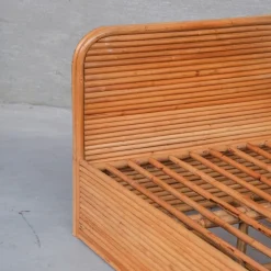 Pamono Mid-Century Modern Rattan Daybed, 1950s Hot