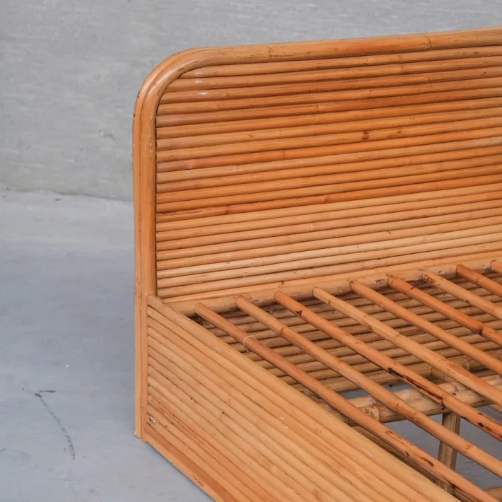 Pamono Mid-Century Modern Rattan Daybed, 1950s Hot
