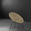 Pamono Mid-Century Modern Round Woven Bamboo Armchair, Germany, 1960s Hot