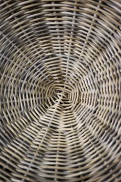 Pamono Mid-Century Modern Round Woven Bamboo Armchair, Germany, 1960s Hot