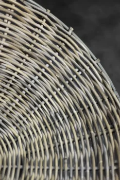 Pamono Mid-Century Modern Round Woven Bamboo Armchair, Germany, 1960s Hot