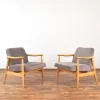 Pamono Mid-Century Polish Lounge Chairs by J. Kędziorek, 1960s, Set of 2 Clearance