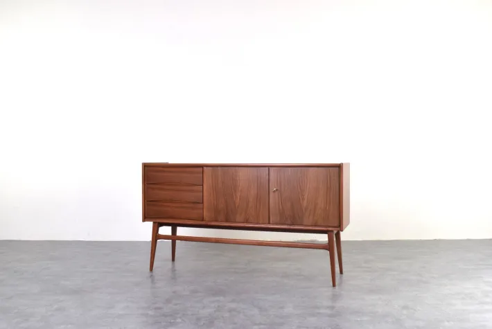 Pamono Mid-Century Polish Walnut Sideboard, 1960s Clearance