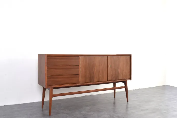 Pamono Mid-Century Polish Walnut Sideboard, 1960s Clearance