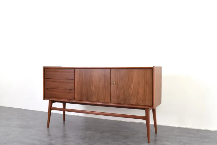 Pamono Mid-Century Polish Walnut Sideboard, 1960s Clearance
