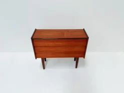 Pamono Mid-Century Scandinavian Teak Veneer Chest of Drawers, 1960s New
