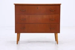Pamono Mid-Century Teak Chest of Drawers, 1960s New