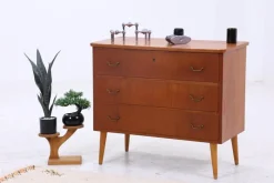 Pamono Mid-Century Teak Chest of Drawers, 1960s New