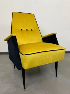 Pamono Mid-Century Yellow Armchairs, 1950s, Set of 2 Discount
