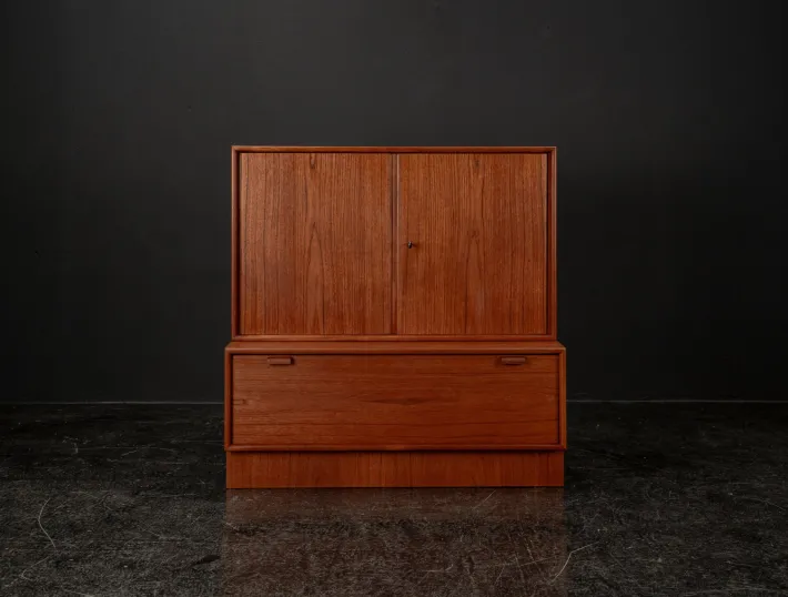 Pamono Model 523 Modular Sideboard in Teak by Heinrich Riestenpatt for Skand. Möbel Häkli Rt Möbel, 1960s, Set of 2 Sale