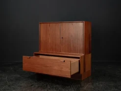 Pamono Model 523 Modular Sideboard in Teak by Heinrich Riestenpatt for Skand. Möbel Häkli Rt Möbel, 1960s, Set of 2 Sale