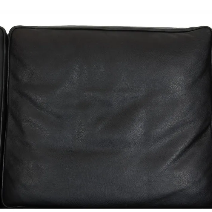 Pamono Model 2209 2-Seater Sofa in Black Leather by Børge Mogensen, 2000s, 1980s Discount