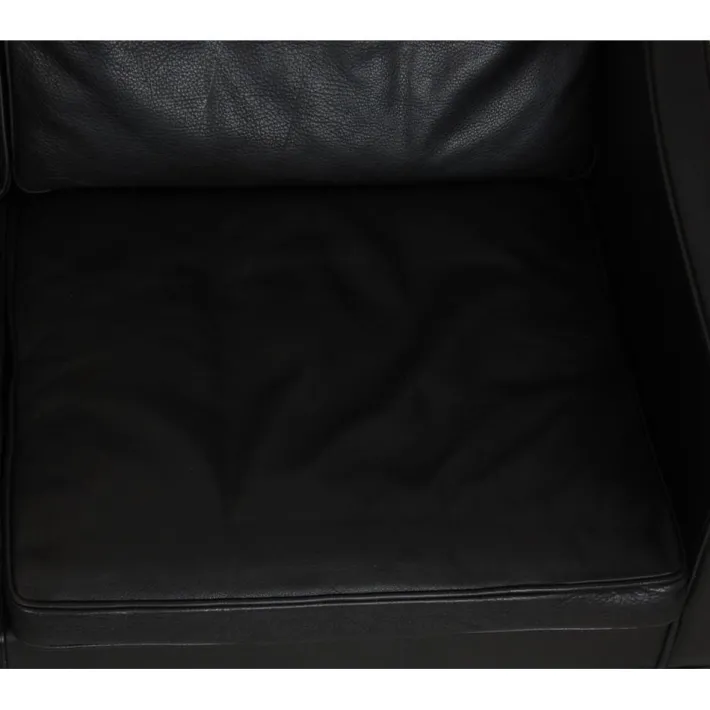 Pamono Model 2209 2-Seater Sofa in Black Leather by Børge Mogensen, 2000s, 1980s Discount