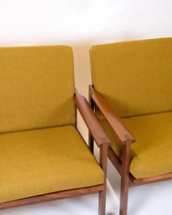 Pamono Model Capella Lounge Chairs in Teak by Illum Wikkelsø for N. Eilersen, 1960s, Set of 2 Sale