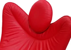 Pamono Model DS 151 Chaise Lounge in Red Leather and Steel by Jane Worthington for de Sede, Switzerland, 2000s Online