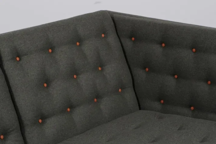Pamono Model EJ315 2-Seater Sofa in Wool, Cherrywood and Leather by Erik Jørgensen, 2000s Clearance