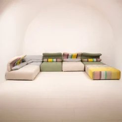Pamono Modular Immobile Journey Sofa Modules from Studio Roche Bobois X Kenzo, 1990s, Set of 6
