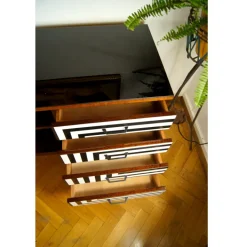 Pamono Modular Sideboard with Op Art Motif, 1970s, Set of 2 Outlet