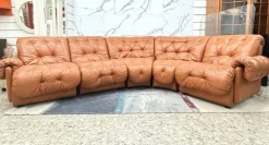 Pamono Modular Sofa in the style of Afra & Tobia Scarpa, 1970s, Set of 5 Online