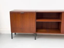 Pamono Modular Teak Sideboard with Dry Bar by Herbert Hirche for Holzäpfel, 1960s Sale