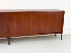 Pamono Modular Teak Sideboard with Dry Bar by Herbert Hirche for Holzäpfel, 1960s Sale