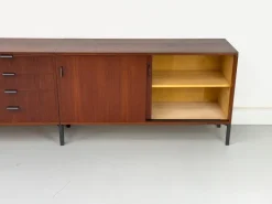 Pamono Modular Teak Sideboard with Dry Bar by Herbert Hirche for Holzäpfel, 1960s Sale