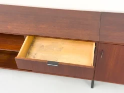 Pamono Modular Teak Sideboard with Dry Bar by Herbert Hirche for Holzäpfel, 1960s Sale