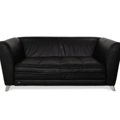 Pamono Monster 3-Seater Sofa in Black Leather from Bretz Sale