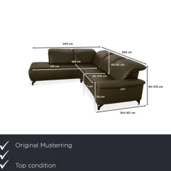 Pamono MR 370 Leather Sofa from Musterring Clearance