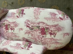 Pamono Napoleon III Chaise Lounge in Toile De Jouy Outlet