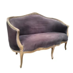 Pamono Napoleon III Corbeille Sofa in Grey Oak, France, 1990s Discount