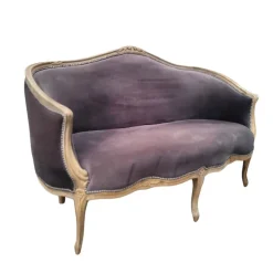 Pamono Napoleon III Corbeille Sofa in Grey Oak, France, 1990s Discount