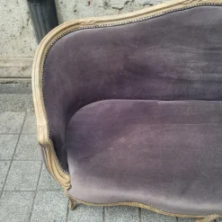 Pamono Napoleon III Corbeille Sofa in Grey Oak, France, 1990s Discount