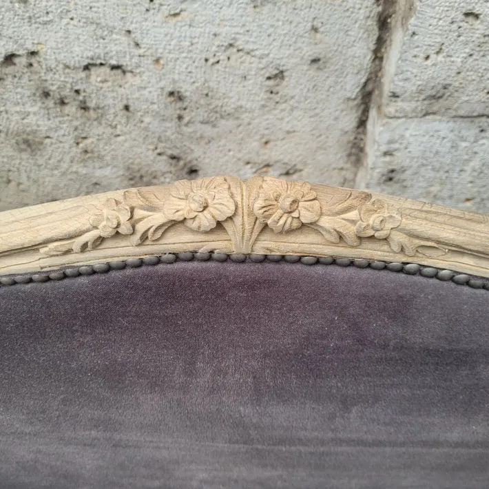 Pamono Napoleon III Corbeille Sofa in Grey Oak, France, 1990s Discount