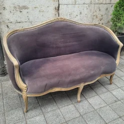 Pamono Napoleon III Corbeille Sofa in Grey Oak, France, 1990s Discount