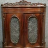 Pamono Napoleon III Curved Display Case in Mahogany, 1850s Sale