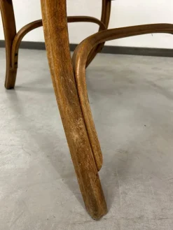 Pamono No. 1 Easy Armchair with Rattan Seat attributed to Thonet, 1886 New