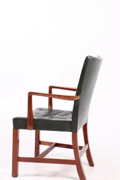 Pamono Nørrevold Armchair in Leather by Kaare Klint for Rud. Rasmussen, 1940s Best