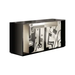 Pamono Nuria Sideboard in Black and White by Hommés Studio
