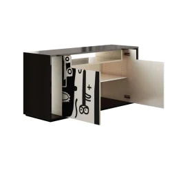 Pamono Nuria Sideboard in Black and White by Hommés Studio