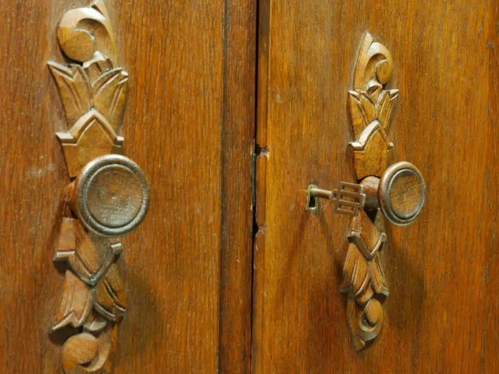 Pamono Oak and Spruce Buffet, Germany, 1920s Clearance