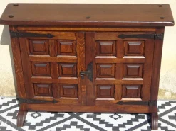 Pamono Oak and Wrought Iron Sideboard, 1950s Online