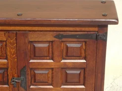 Pamono Oak and Wrought Iron Sideboard, 1950s Online
