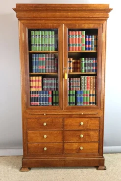 Pamono Oak Bookcase, 19th Century Discount