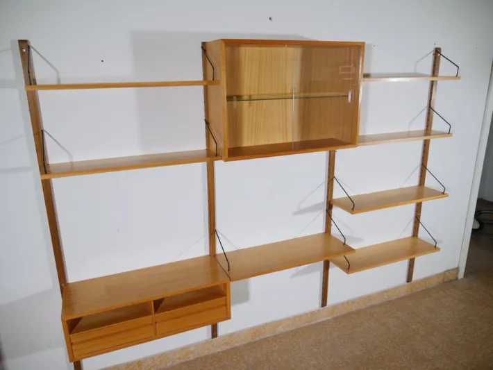 Pamono Oak Modular Shelving System by Poul Cadovius, 1960s Sale