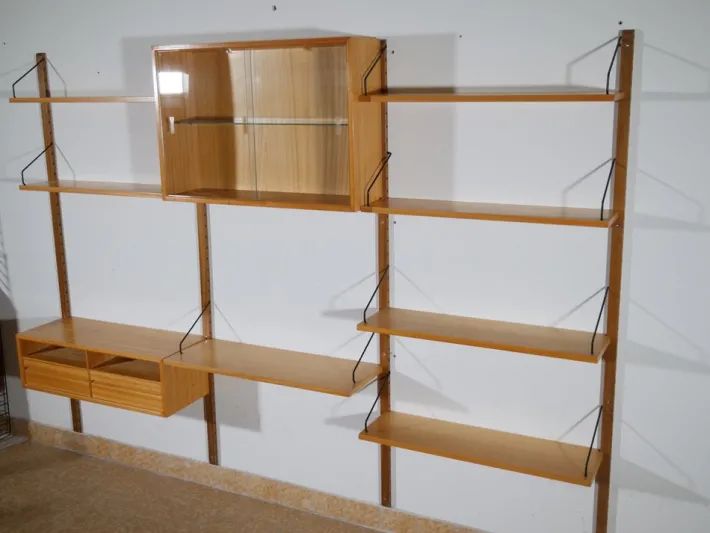 Pamono Oak Modular Shelving System by Poul Cadovius, 1960s Sale